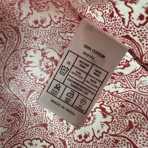 Consequence Men's Red Floral Short Sleeve Button Up‎ Shirt Size Medium - Picture 5 of 5